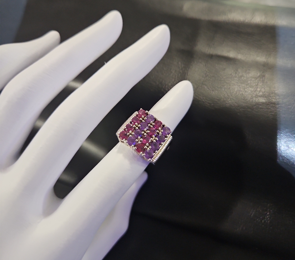 Solid 925 And Spinel Stone Ring - image 1